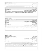 English Worksheet: Attractions - Things to see