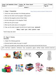 9th Grade - Module 1 - Lesson n 4 - Pocket Money