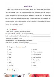 English Worksheet: Classroom instructions