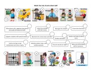 English Worksheet: People at School (School Staff)