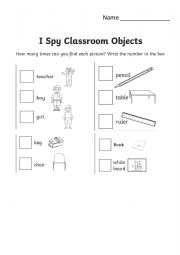 I spy in Classroom