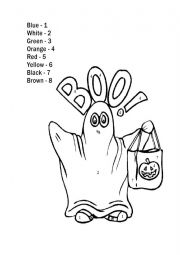 English Worksheet: Coloring picture
