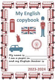 English worksheet: English copybook first page