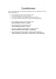 English Worksheet: Mixed conditionals