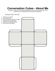 Conversation Cubes: About Me