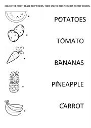 FRUIT AND VEGETABLES TRACING AND MATCHING