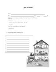 English Worksheet: House vocabulary