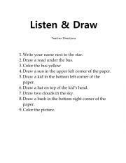 listen and draw