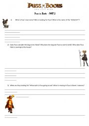 English Worksheet: Movie questions - Puss In Boots the last Wish 2/5