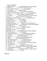 English Worksheet: Pronouns Mix