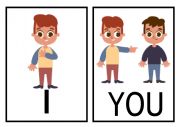 English Worksheet: Subject Pronouns - flashcards