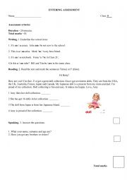 English Worksheet: test