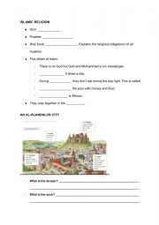 English Worksheet: Review islam The Reconquista in Spain