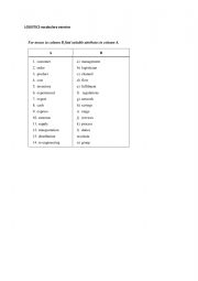 English Worksheet: Logistics vocabulary exercise