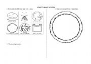 English Worksheet: Make a pizza