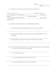 English Worksheet: Dates and capital letters