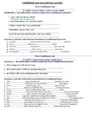 conditional type zero one one exerciss