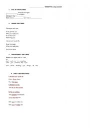 English Worksheet: I wish I could fly- Roxette