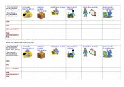 Past Continuous  Tense - Battleship Game