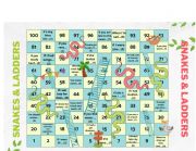 English Worksheet: SNAKES AND LADDERS 0, 1ST AND 2ND CONDITIONALS