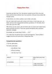 English worksheet: Happy New Year