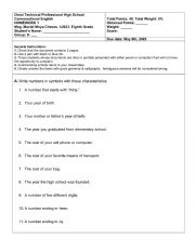 English Worksheet: Homework : Numbers