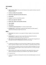 tips to debate