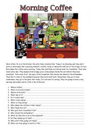 English Worksheet: Morning Coffee