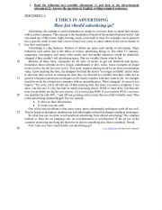 English Worksheet: Ethics and advertising