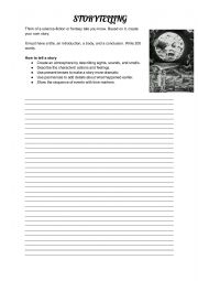 English Worksheet: Storytelling