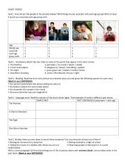 English Worksheet: Short Stories Reading 