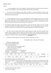 English Worksheet: remedial work bac Arts 