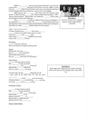 English Worksheet: ABBA Mamma Mia Song Study