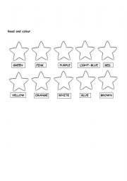 English Worksheet: Colours in english