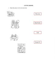 English Worksheet: Living room presentation 