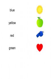 English Worksheet: Worksheet Colors Kindergarten