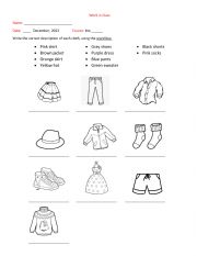 Color and Clothes