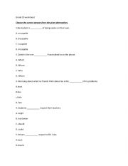 English Worksheet: Mixed tense