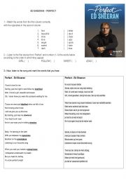 English Worksheet: Ed Sheeran - Perfect