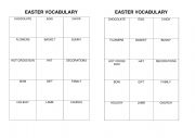 English Worksheet: Easter Vocabulary - guessing game