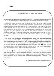 English Worksheet: END TERM 1 TEST 3RD FORM