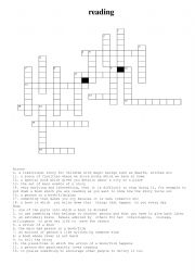 English Worksheet: Reading - vocabulary practice