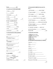 English Worksheet: worksheet