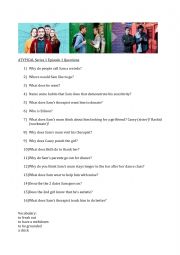 English Worksheet: Atypical S1 E1