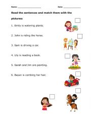 Matching Sentence with Picture