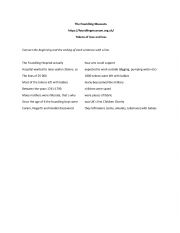 English Worksheet: A worksheet about The Foundling Museum