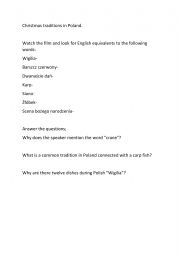 English Worksheet: Polish Christmas