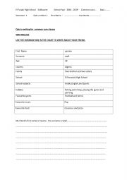 English Worksheet: quiz
