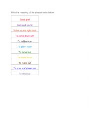 English Worksheet: Phrasal Verbs Practice