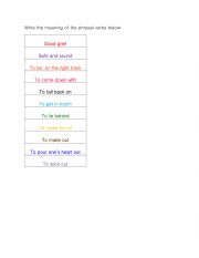 Phrasal Verbs Practice